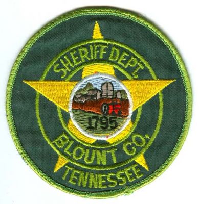 Blount County Sheriff Dept (Tennessee)
Scan By: PatchGallery.com
Keywords: department