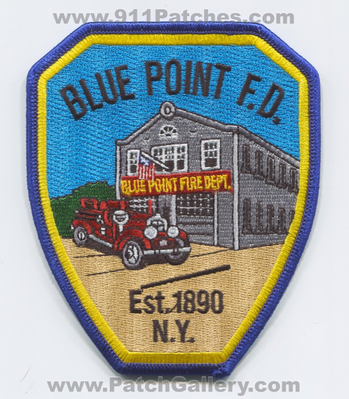 Blue Point Fire Department Patch (New York)
Scan By: PatchGallery.com
Keywords: dept. fd f.d. est. 1890