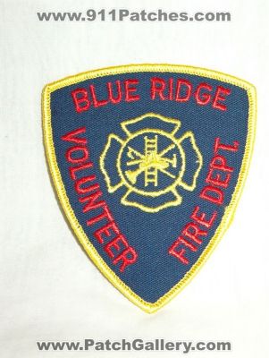 Blue Ridge Volunteer Fire Department (Virginia)
Thanks to Walts Patches for this picture.
Keywords: dept.
