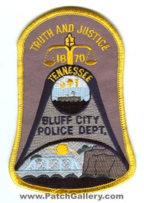 Bluff City Police Department (Tennessee)
Scan By: PatchGallery.com
Keywords: dept