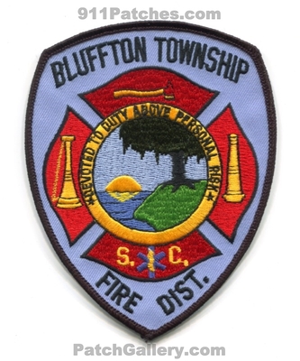 Bluffton Township Fire District Patch (South Carolina)
Scan By: PatchGallery.com
Keywords: twp. dist. department dept. devoted to duty above personal risk