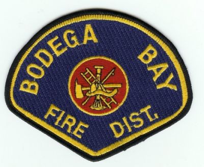 Bodega Bay Fire Dist
Thanks to PaulsFirePatches.com for this scan.
Keywords: california district