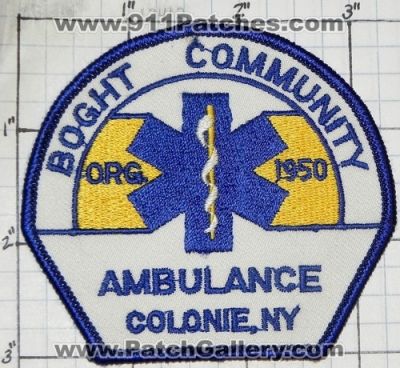 Boght Community Ambulance (New York)
Thanks to swmpside for this picture.
Keywords: ems colonie