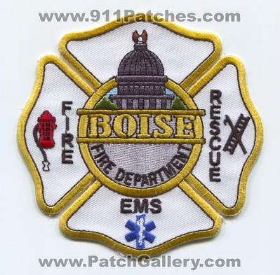 Boise Fire Department Patch (Idaho)
Scan By: PatchGallery.com
Keywords: dept. rescue ems