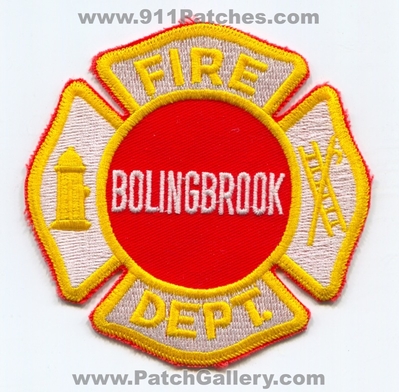 Bolingbrook Fire Department Patch Illinois IL v2 SKU46 