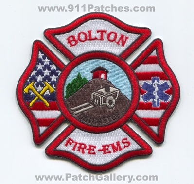 Bolton Fire EMS Department Patch (Massachusetts)
Scan By: PatchGallery.com
[b]Patch Made By: 911Patches.com[/b]
Keywords: dept. quickstep