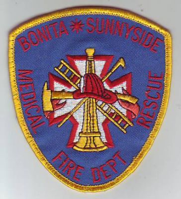 Bonita Sunnyside Fire Department (California)
Thanks to Dave Slade for this scan.
Keywords: medical rescue dept