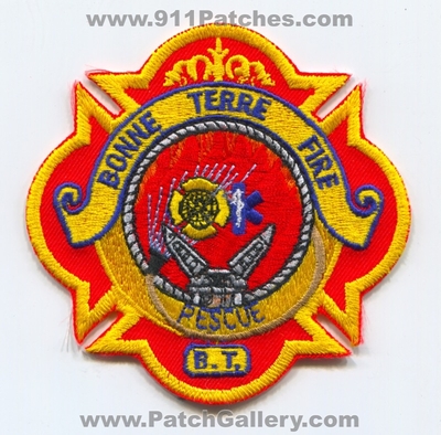 Bonne Terre Fire Rescue Department Patch (Missouri)
Scan By: PatchGallery.com
Keywords: dept. b.t. bt