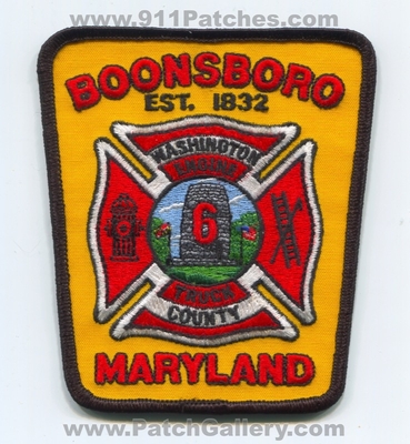 Boonsboro Fire Department Engine Truck 6 Washington County Patch (Maryland)
Scan By: PatchGallery.com
Keywords: dept. co. company station est. 1832