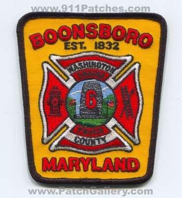 Boonsboro Fire Department Engine Truck 6 Washington County Patch (Maryland)
Scan By: PatchGallery.com
Keywords: dept. co. company station est. 1832