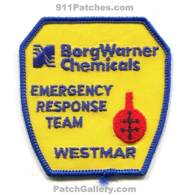 BorgWarner Chemicals Westmar Emergency Response Team ERT Patch (West Virginia)
Scan By: PatchGallery.com
Keywords: hazmat haz-mat ems rescue fire