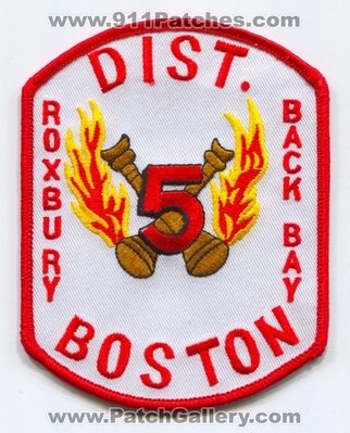 Boston Fire Department District 5 Patch (Massachusetts)
Scan By: PatchGallery.com
Keywords: Dept. Dist. BFD B.F.D. Company Co. Station Roxbury Back Bay