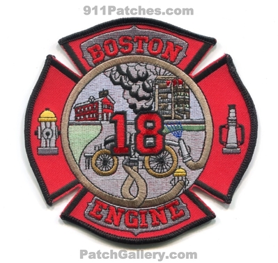 Boston Fire Department Engine 18 Patch (Massachusetts)
Scan By: PatchGallery.com
Keywords: dept. bfd company co. station