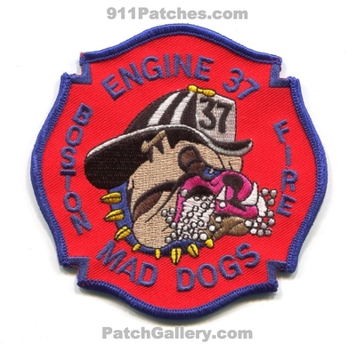 Boston Fire Department Engine 37 Patch (Massachusetts)
Scan By: PatchGallery.com
Keywords: dept. bfd company co. station mad dogs bulldog