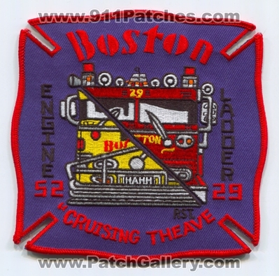 Boston Fire Department Engine 52 Ladder 29 Patch (Massachusetts)
Scan By: PatchGallery.com
Keywords: Dept. BFD B.F.D. Company Co. Station Cruising The Ave RST.