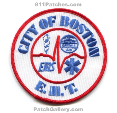Boston Emergency Medical Services EMS Emergency Medical Technician EMT Patch (Massachusetts)
Scan By: PatchGallery.com
Keywords: city of ambulance e.m.s. e.m.t.