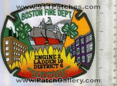 Boston Fire Engine 2 Ladder 19 District 6 (Massachusetts)
Thanks to Mark C Barilovich for this scan.
Keywords: dept