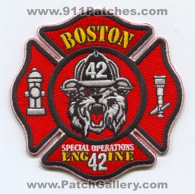 Boston Fire Department Engine 42 Special Operations Patch (Massachusetts)
Scan By: PatchGallery.com
Keywords: dept. bfd b.f.d. company co. station