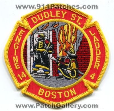 Boston Fire Department Engine 14 Ladder 4 (Massachusetts)
Scan By: PatchGallery.com
Keywords: dept. bfd company station dudley st. street