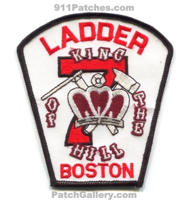Boston Fire Department Ladder 7 Patch (Massachusetts)
Scan By: PatchGallery.com
Keywords: dept. bfd company co. station truck king of the hill