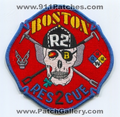 Boston Fire Department Rescue 2 Patch (Massachusetts)
Scan By: PatchGallery.com
Keywords: dept. company co. station r2