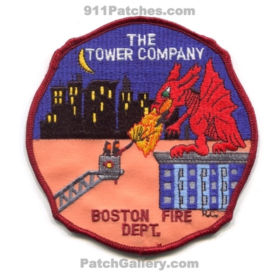 Boston Fire Department Tower Patch (Massachusetts)
Scan By: PatchGallery.com
Keywords: dept. bfd company co. station the dragon