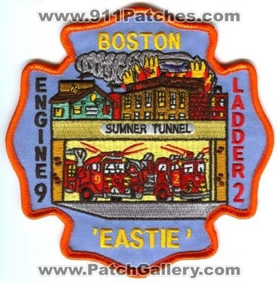 Boston Fire Department Engine 9 Ladder 2 (Massachusetts)
Scan By: PatchGallery.com
Keywords: dept. bfd sumner tunnel eastie