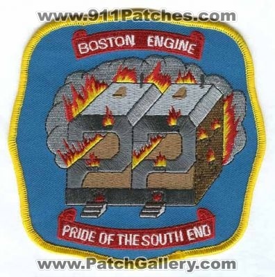 Boston Fire Department Engine 22 Patch (Massachusetts)
Scan By: PatchGallery.com
Keywords: dept. bfd company co. station pride of the south end