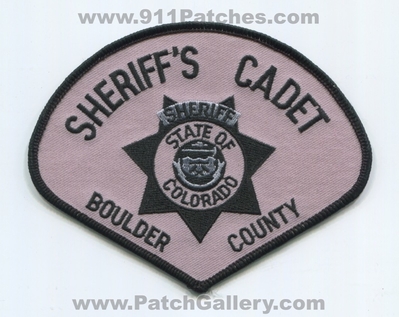 Boulder County Sheriffs Department Cadet Patch (Colorado)
Scan By: PatchGallery.com
Keywords: co. dept. office