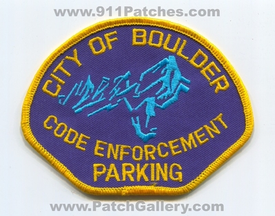 Boulder Police Department Parking Code Enforcement Patch (Colorado)
Scan By: PatchGallery.com
Keywords: dept.