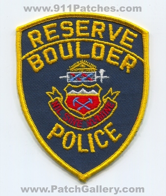 Boulder Police Department Reserve Patch (Colorado)
Scan By: PatchGallery.com
Keywords: dept.