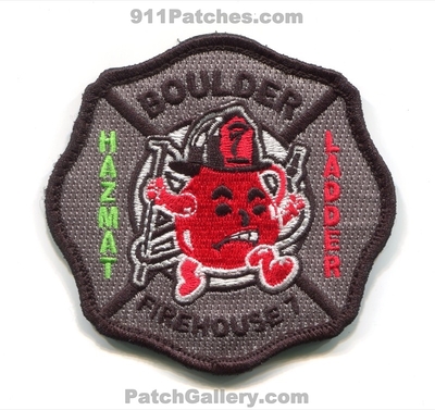 Boulder Fire Department Station 7 Patch (Colorado)
[b]Scan From: Our Collection[/b]
Keywords: dept. firehouse ladder truck hazmat haz-mat hazardous materials company co.