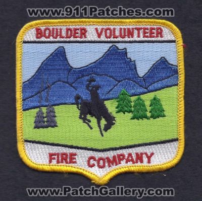 Boulder Volunteer Fire Company (Wyoming)
Thanks to Paul Howard for this scan.
