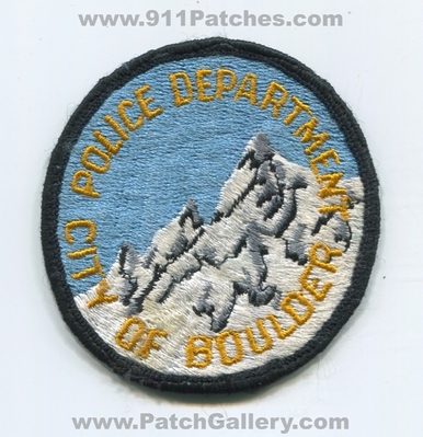 Boulder Police Department Patch (Colorado)
Scan By: PatchGallery.com
Keywords: city of dept.