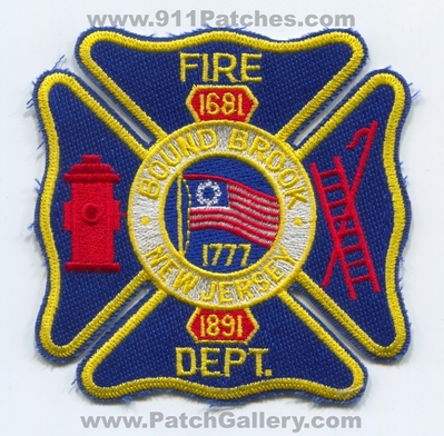 Bound Brook Fire Department Patch (New Jersey)
Scan By: PatchGallery.com
Keywords: dept. 1681 1891 1777