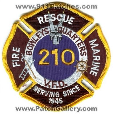 Bowleys Quarters Volunteer Fire Department 210 Rescue Marine (Maryland)
Scan By: PatchGallery.com
Keywords: v.f.d. vfd
