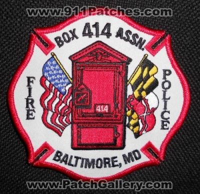 Box 414 Association Fire Police (Maryland)
Thanks to Matthew Marano for this picture.
Keywords: assn. baltimore md.