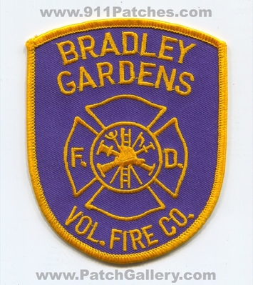 Bradley Gardens Volunteer Fire Company Department Patch (New Jersey)
Scan By: PatchGallery.com
Keywords: vol. co. dept. f.d. fd