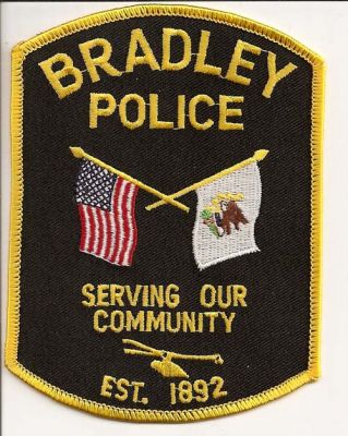 Bradley Police
Thanks to EmblemAndPatchSales.com for this scan.
Keywords: illinois