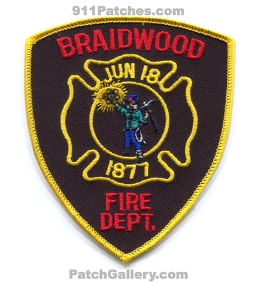 Braidwood Fire Department Patch (Illinois)
Scan By: PatchGallery.com

