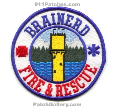 Brainerd Fire Rescue Department Patch (Minnesota)
Scan By: PatchGallery.com
Keywords: and & dept.
