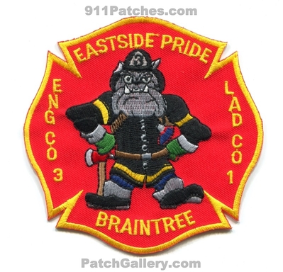 Braintree Fire Department Engine 3 Ladder 1 Patch (Massachusetts)
Scan By: PatchGallery.com
Keywords: dept. company co. station eastside pride bulldog