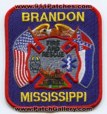 Brandon Fire and Rescue Department (Mississippi)
Scan By: PatchGallery.com
Keywords: & dept.