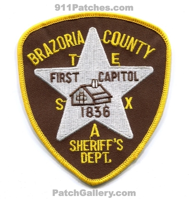 Brazoria County Sheriffs Department Patch (Texas)
Scan By: PatchGallery.com
Keywords: co. dept. office first capitol 1836