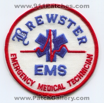 Brewster Emergency Medical Services EMS EMT Patch (Massachusetts)
Scan By: PatchGallery.com
Keywords: technician ambulance