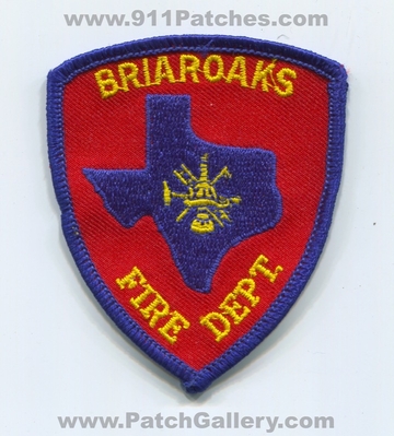Briaroaks Fire Department Patch (Texas)
Scan By: PatchGallery.com
Keywords: dept.