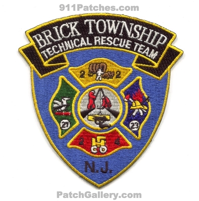 Brick Township Fire Department Technical Rescue Team Patch (New Jersey)
Scan By: PatchGallery.com
Keywords: twp. dept. trt 21 22 23 24