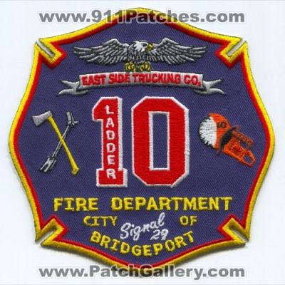 Bridgeport Fire Department Ladder 10 (Connecticut)
Scan By: PatchGallery.com
Keywords: city of dept. station east side trucking company co. signal 29