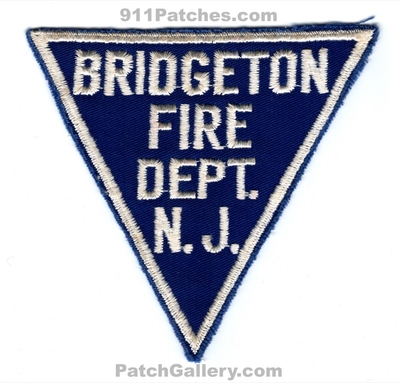 Bridgeton Fire Department Patch (New Jersey)
Scan By: PatchGallery.com
Keywords: dept. n.j.