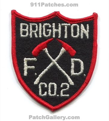 Brighton Fire Department Company 2 Patch (UNKNOWN STATE)
Scan By: PatchGallery.com
Keywords: dept. co.